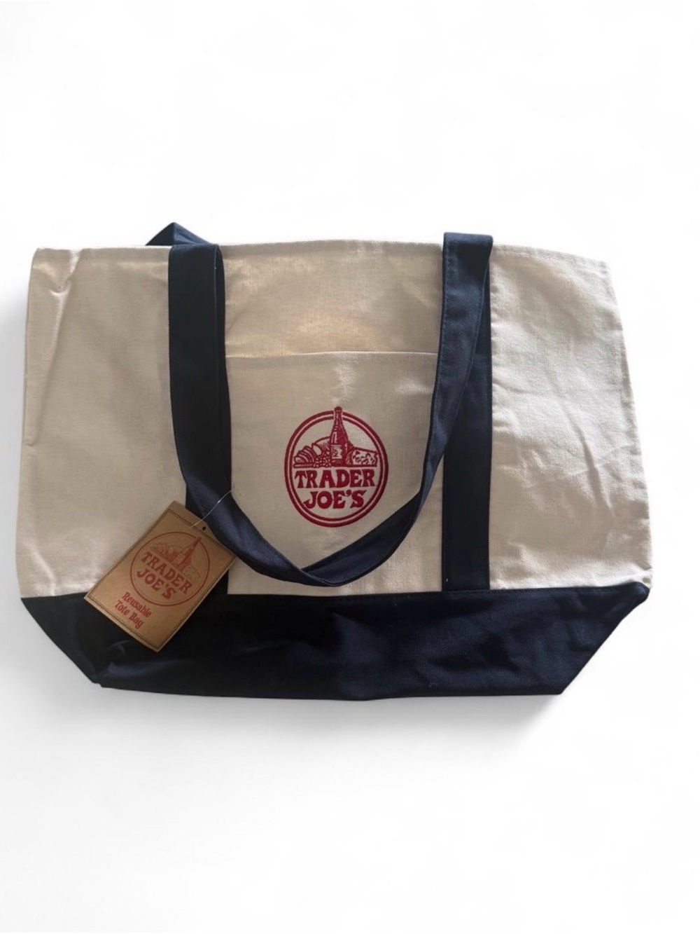 Trader Joe’s - Large Navy Canvas Tote Bag